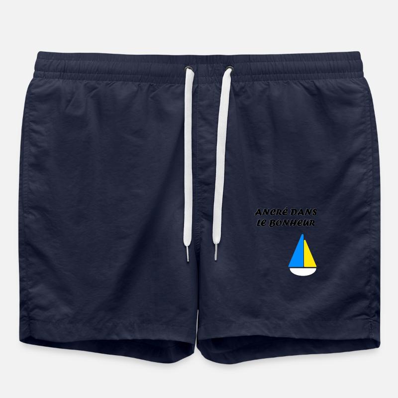 ancré dans le bonheur - Short de bain - bleu marine