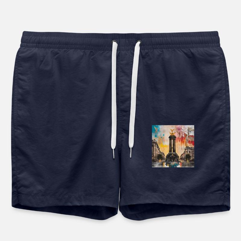 Siegessäule - Badeshorts - French Navy