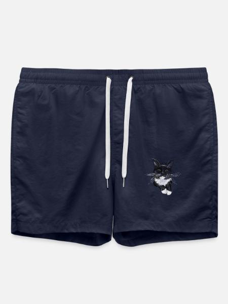 Smoking Chat Félix - Short de bain - bleu marine