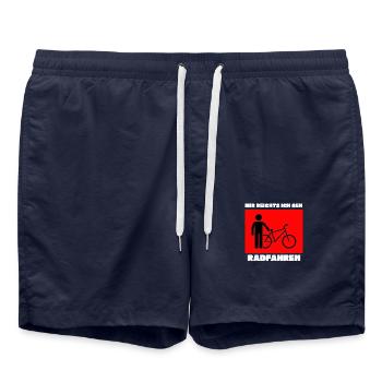 Cycling, I've had enough I'm going CYCLING Design - Swim Trunks - french navy - Front - AI Model Male 185 light (185cm)
