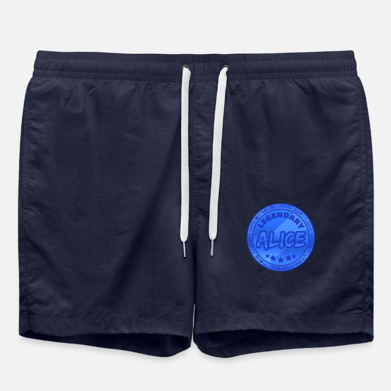 First name Alice - Swim Trunks - french navy