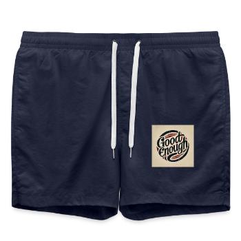good enough - Swim Trunks - french navy - Front - AI Model Male 185 light (185cm)