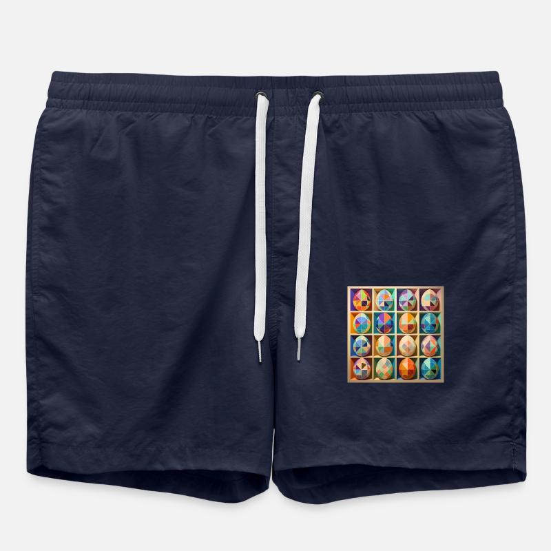 Easter Eggs Design No.10 - Swim Trunks - french navy