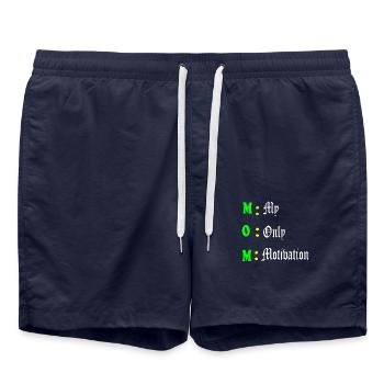 Conception de la motivation de la mère - Short de bain - bleu marine - Devant - AI Model Male 185 light (185cm)