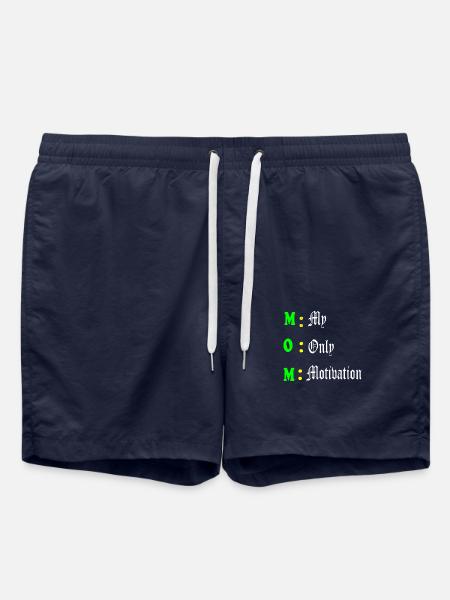 Motivationsdesign der Mutter - Badeshorts - French Navy