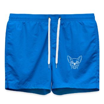 TinyPaws Black & White Edition Chihuahua Style w - Badeshorts - Cobalt blue - Vorne
