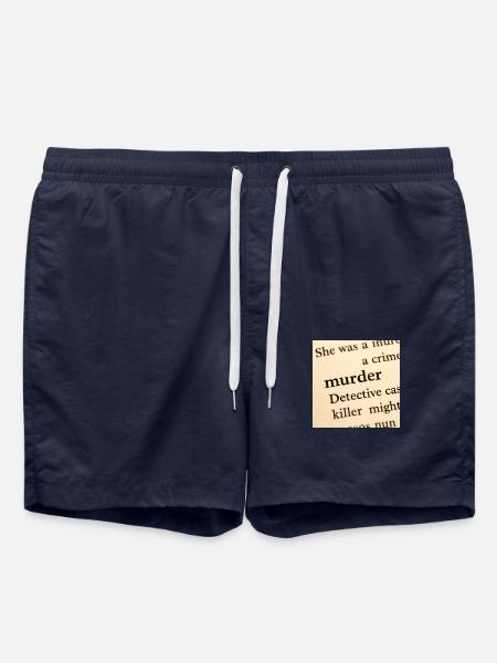 Close-up of book page - Swim Trunks - french navy