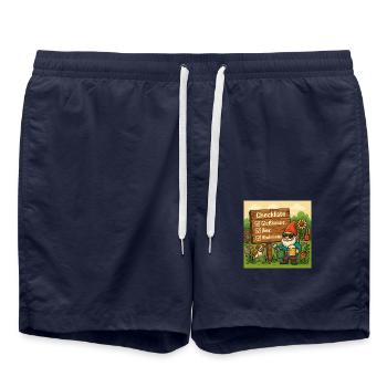 Gartenzwerg - Badeshorts - French Navy - Vorne - AI Model Male 185 light (185cm)