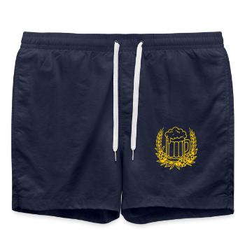 Bahre - Badeshorts - French Navy - Vorne - AI Model Male 185 light (185cm)