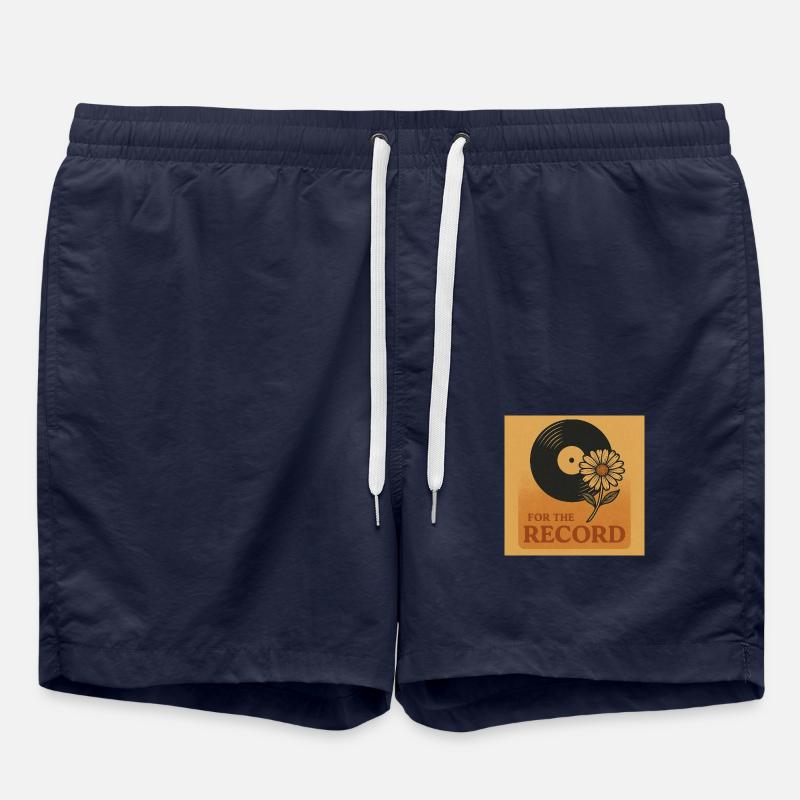 RetroVinyl Record Vintage - Swim Trunks - french navy