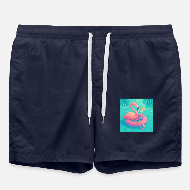 Flamingo Chill – Pool Holidays - Swim Trunks - french navy