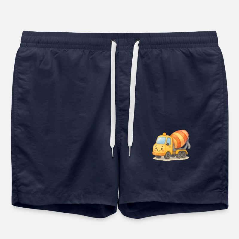 Concrete mixer - Swim Trunks - french navy