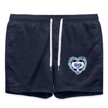 Orca Heart - Swim Trunks - french navy - Front - AI Model Male 185 light (185cm)