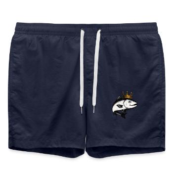 King Fish Fishers Empire - Swim Trunks - french navy - Front - AI Model Male 185 light (185cm)