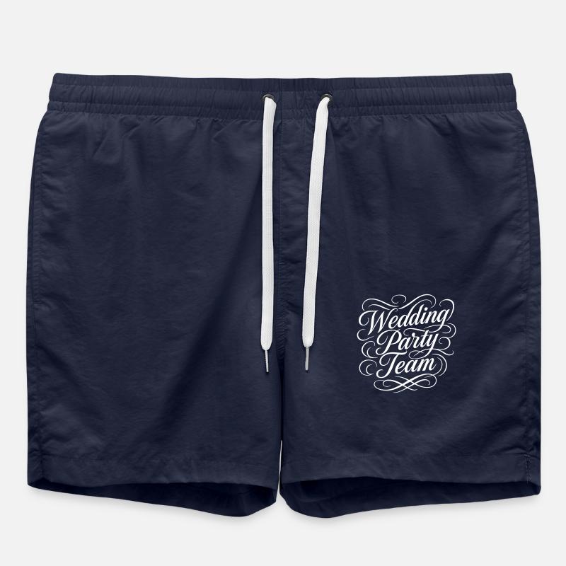 Wedding Party Team - Swim Trunks - french navy