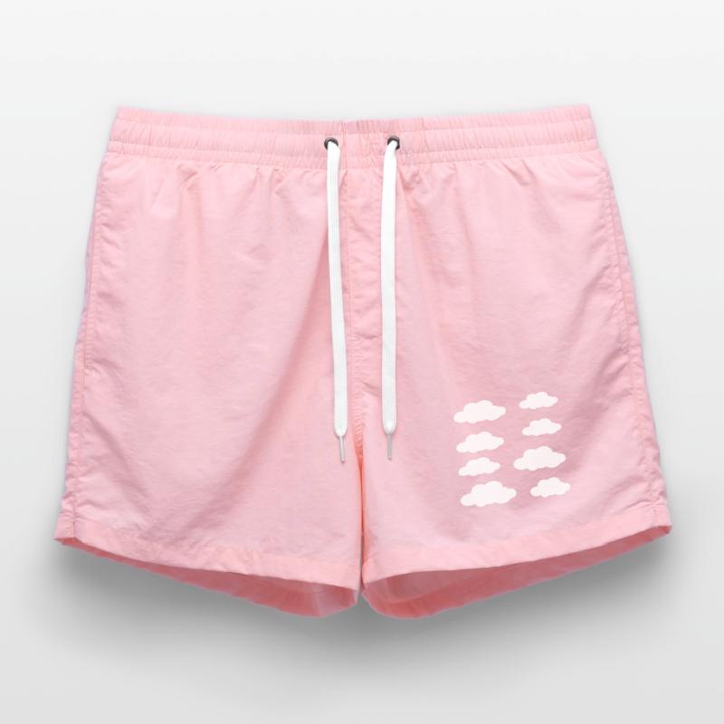 White clouds Swim Trunks