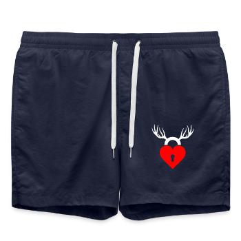 Cuckold - Swim Trunks - french navy - Front - AI Model Male 185 light (185cm)