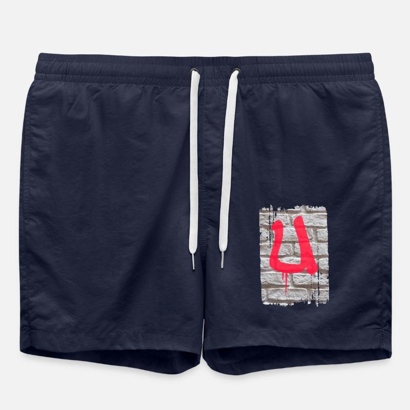 mur - Short de bain - bleu marine