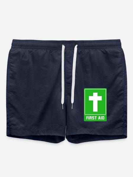 Cross First aid - Swim Trunks - french navy