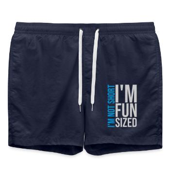 Not short fun sized - Swim Trunks - french navy - Front - AI Model Male 185 light (185cm)