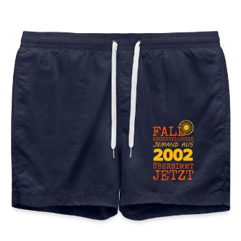 2002 2002 - Short de bain - bleu marine - Devant - AI Model Male 185 light (185cm)