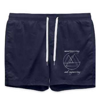 Montagne / Alpinisme et ingénierie - Short de bain - bleu marine - Devant - AI Model Male 185 light (185cm)