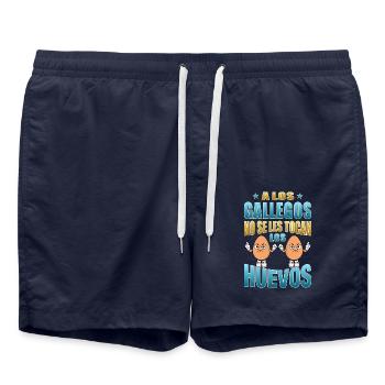 Galicians don't touch their eggs - Swim Trunks - french navy - Front - AI Model Male 185 light (185cm)