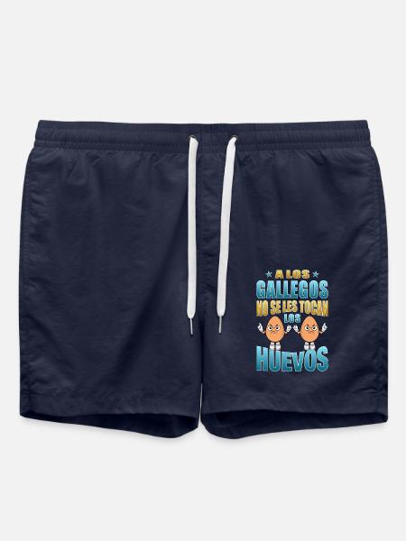 Galicians don't touch their eggs - Swim Trunks - french navy
