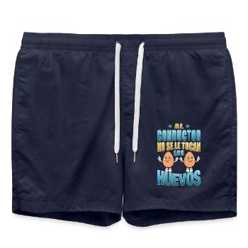 Le conducteur ne touche pas ses couilles - Short de bain - bleu marine - Devant - AI Model Male 185 light (185cm)