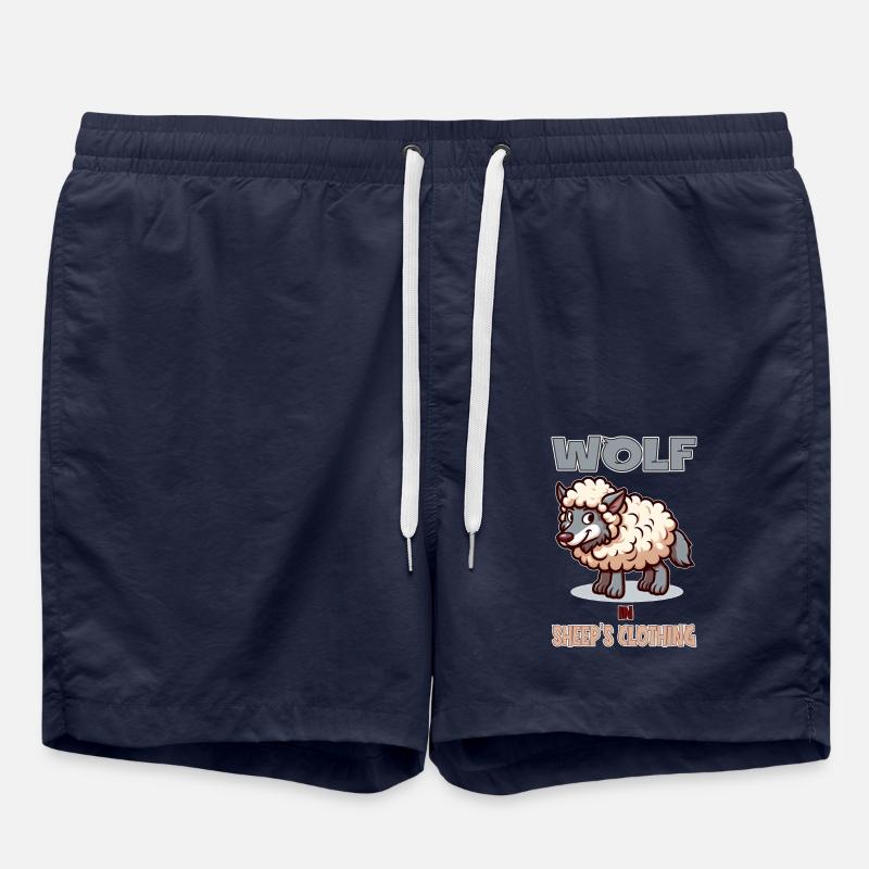 Wolf in Sheep's clothing - Swim Trunks - french navy