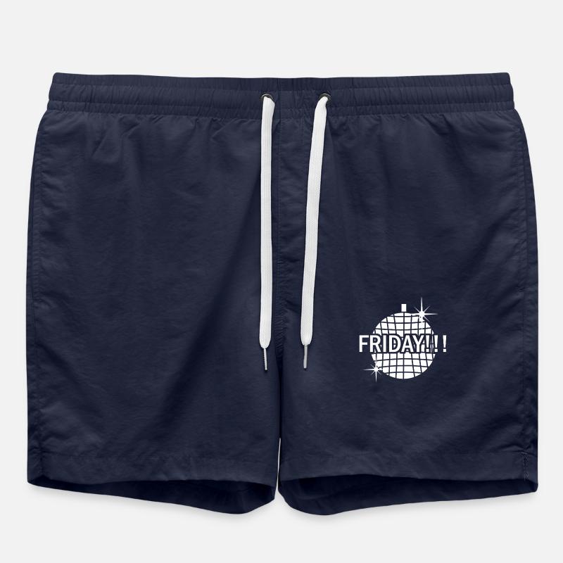 Friday white - Badeshorts - French Navy