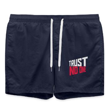 ne faites confiance à personne pour ne citer - Short de bain - bleu marine - Devant - AI Model Male 185 light (185cm)