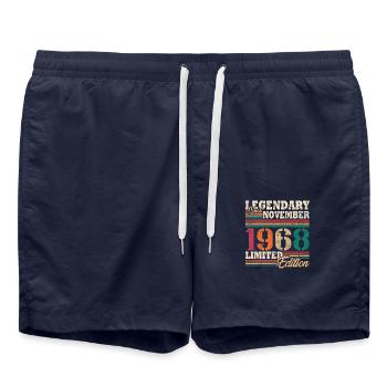 Legendary November 1968 limited edition - Swim Trunks - french navy - Front - AI Model Male 185 light (185cm)