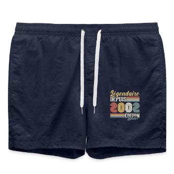 Légendaire Depuis 2002 - Short de bain - bleu marine - Devant - AI Model Male 185 light (185cm)