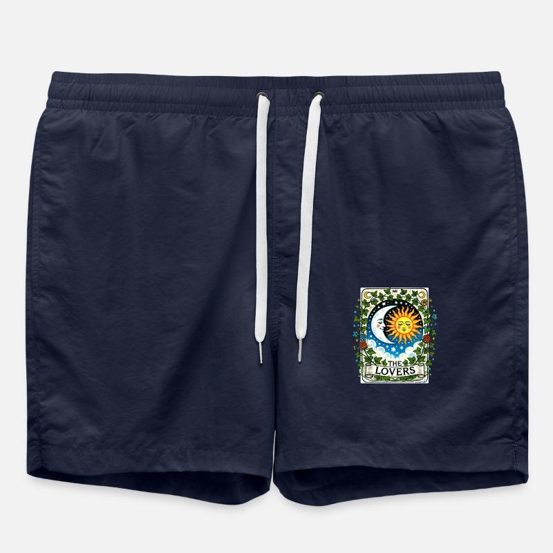 The Lovers Tarot - Swim Trunks - french navy