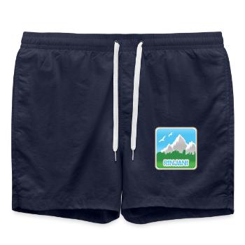 Gift for Rinjani - Swim Trunks - french navy - Front - AI Model Male 185 light (185cm)