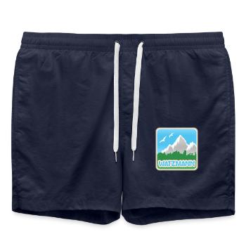 Mountaineering Watzmann - Swim Trunks - french navy - Front - AI Model Male 185 light (185cm)