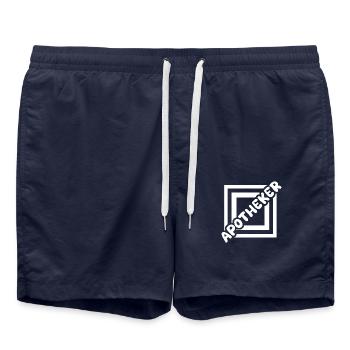 Pharmacist as a job - Swim Trunks - french navy - Front - AI Model Male 185 light (185cm)
