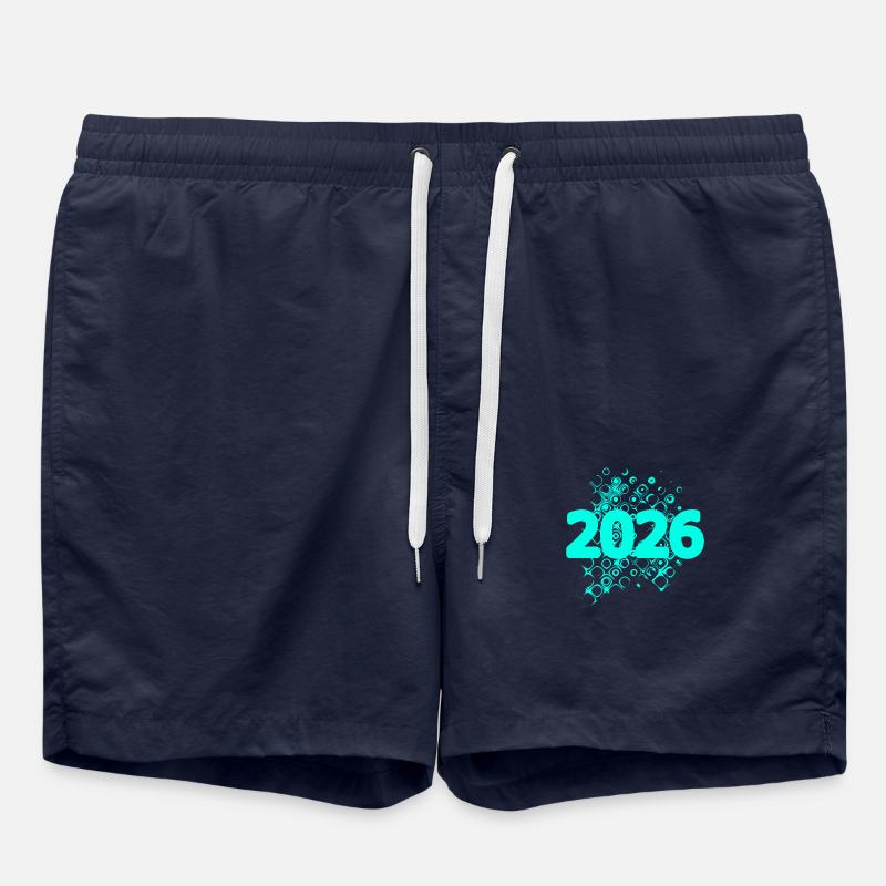 Année 2026 - Short de bain - bleu marine