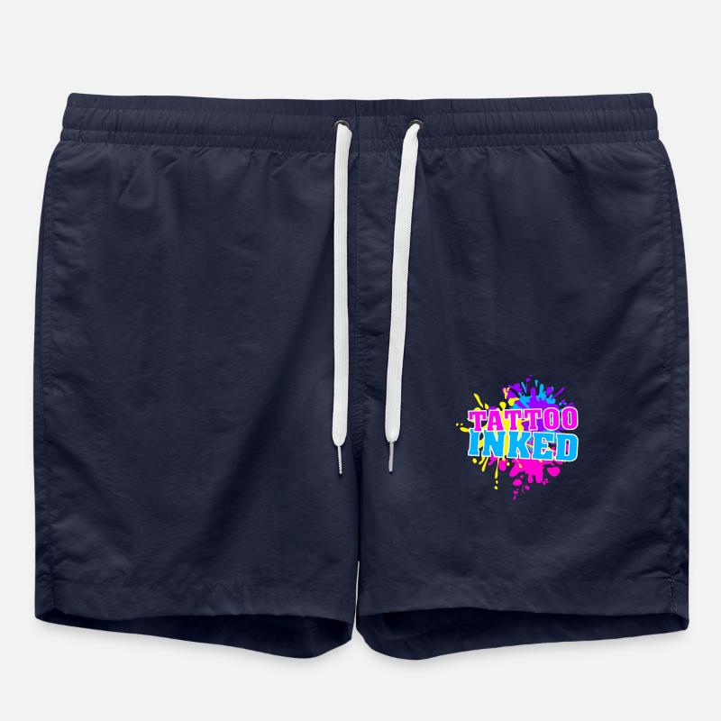 Tattoo Inked Splash - Badeshorts - French Navy