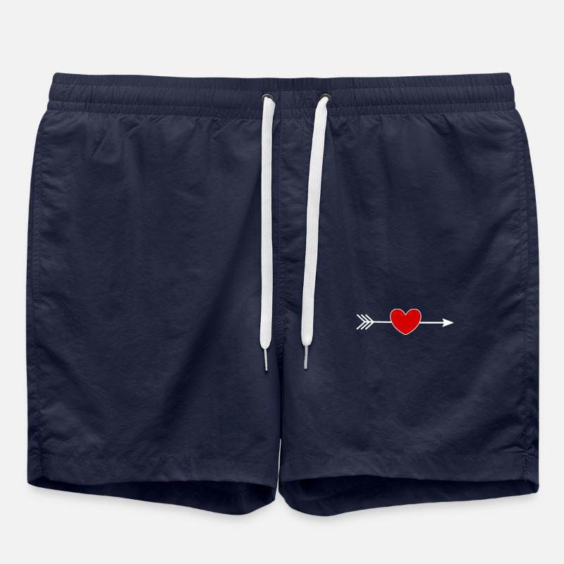 Red Heart - Swim Trunks - french navy