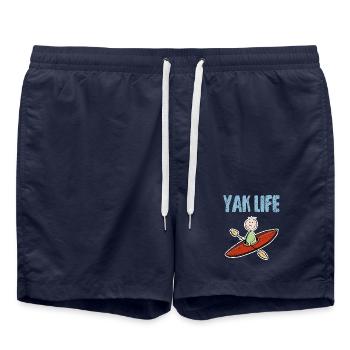 Yak Life - Kayak - Kayak - Canoë - canotier - Short de bain - bleu marine - Devant - AI Model Male 185 light (185cm)