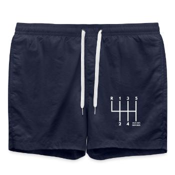 All out of the way circuit - Swim Trunks - french navy - Front - AI Model Male 185 light (185cm)