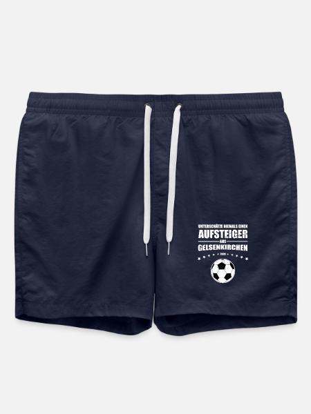 Schalke Fan Retro Aufsteiger aus Gelsenkirchen - Badeshorts - French Navy