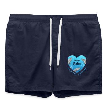 meilleur fils - Short de bain - bleu marine - Devant - AI Model Male 185 light (185cm)