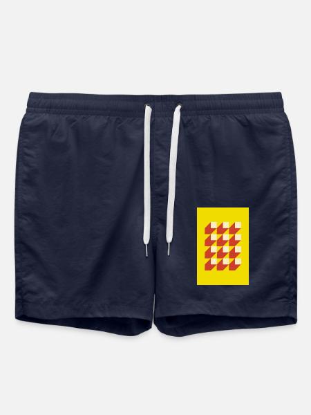Geometry with shadows - Badeshorts - French Navy