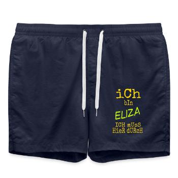 Eliza as Eliza - Swim Trunks - french navy - Front - AI Model Male 185 light (185cm)