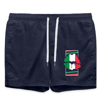 Italien - Badeshorts - French Navy - Vorne - AI Model Male 185 light (185cm)