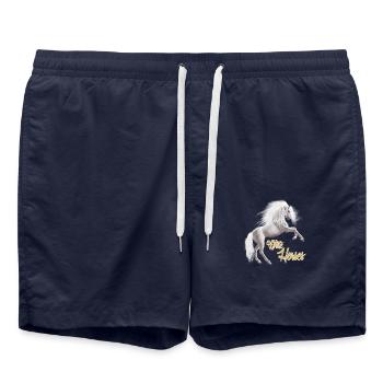 Cheval Blanc - Short de bain - bleu marine - Devant - AI Model Male 185 light (185cm)