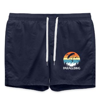 paragliding gift sport paragliding - Swim Trunks - french navy - Front - AI Model Male 185 light (185cm)